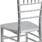 Flash Furniture HERCULES PREMIUM Series Silver Resin Stacking Chiavari Chair-Lightweight Design
