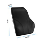 Mount-It! Ergo Collection Full Back Cushion - Black-9