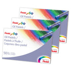 Pentel Oil Pastels - 3 Packs of 50-Brilliant colors apply smoothly and blend easily for shading and color mixing.