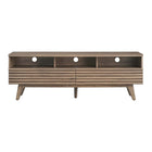 Modway Render 60" TV Stand - Walnut-Tapered Wood Legs