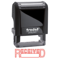 Trodat Printy 4911 Climate Neutral Self-Inking Stamp with Window - "RECEIVED"-High-quality stamp with nontoxic, water-based ink