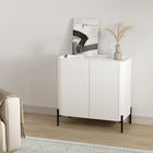 Manhattan Comfort Abbey 31.5" Modern Accent Cabinet - White-Includes 2 Soft Close Doors with 2 Adjustable Shelf Spaces