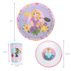 Danawares 3-Piece Melamine Dinnerware Set In Gift Box - Disney Princess-4