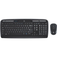 Logitech MK320 Wireless Desktop Keyboard and Mouse Combo - English-Full-size keyboard with low-profile keys and integrated number pad