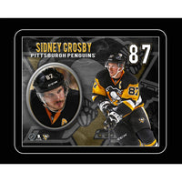 Sidney Crosby Pittsburgh Penguins Portrait - Framed Print - 15" x 13"-Premium virtual frames
