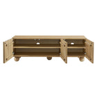 Modway Sorren Scalloped 54" Wood TV Stand - Natural-Assembly Required