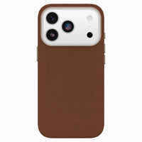 OtterBox Symmetry Cactus Leather Compatible with MagSafe Case with Camera Control for iPhone 17 Pro - Dessert Saddle Brown-Precision designed opening for easy interaction with Camera Control