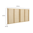 Modway Render Wall Mount King Headboard - Oak-6