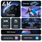 EMEET PIXY 4K AI Dual-Lens PTZ Webcam with Gesture Control-Clear Audio: 3 Noise cancelling mics with 3 audio modes