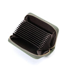 Champs Iconic Palm Wallet - Green-Gold metal zipper and decorative zipper pulls