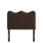 Modway Athena Stain-Resistant Performance Velvet Twin Size Headboard - Chocolate Brown-Assembly Required