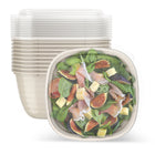 Bentgo Prep 1-Compartment Bowls - White Stone Tan - 10 Pack-Microwave-Safe Bowl: Simply pop the bowl in the microwave to reheat your prepared meals when it's time to eat