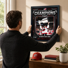 Frameworth Carolina Hurricanes 2026 Stanley Cup Champions: Sebastian Aho Shield Design PhotoGlass Framed Photo - 18" W x 22" H-Product-type accurate build: PhotoGlass construction fuses the image to the glass itself and the glass surface wipes clean with a soft dry cloth