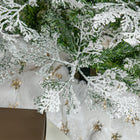 HOMCOM 6' Snow-Flocked Pencil Artificial Christmas Tree - Green-Flame-retardant branches reduce the risk of fire or household damage 