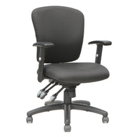 TygerClaw Fabric Back Office Chair, (TYFC2312)-Adjustable lumbar for excellent lower back support