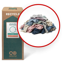 TerraCycle Fabrics and Clothing - Zero Waste Box - Large-Recycle all brands fabric, clothing or textile.