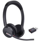 Yealink WH64 Hybrid Dual Wireless Headset - Microsoft Teams-The Yealink WH64 Hybrid is a wireless headset with a DECT dongle for Hybrid working.