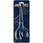 JAM Paper Multi-Purpose Precision Scissors - Stainless Steel - 8" - Navy Blue-Size: 8 inches (204 cm) overall length | Great for all home, desktop, office and arts & crafts uses