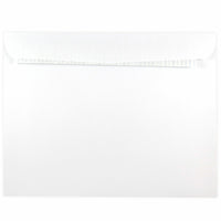 JAM Paper 10 x 13 Booklet Envelopes with Peel & Seal Closure, White, 100 Pack-White