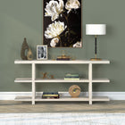 Hudson&Canal Acosta 64"W Console Table - Alder White-Finished in wood-look alder white