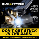 Bell+Howell Bionic Outdoor Motion Solar Yard Spotlight-Easy-to-use and install solar landscape lights: includes stake and hardware use as in ground path lights or mount as fence lights quick 1 2 3 install