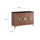 Modway Daylight 48" Bathroom Vanity - Black/Walnut-Solid Mango Wood