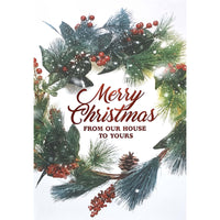 Mill Brook Studio Christmas Greeting Cards/Envelopes - 5-3/8" x 7-3/4" - Our House To Yours - 18 Pack-Premium quality greeting cards