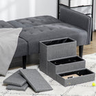 PawHut 3-Tier Pet Stairs with Storage Box for High Bed-Easy assembly required