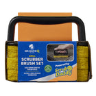 Mr. Bar-B-Q Oversized Grill Scrub Brush Set-Includes 2 replacementscrub pads