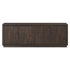 Hudson&Canal Presque TV Stand for TV's up to 75" - Alder Brown-A modern contemporary design accommodates TVs up to 75" for your entertaining space