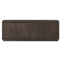 Hudson&Canal Presque TV Stand for TV's up to 75" - Alder Brown-A modern contemporary design accommodates TVs up to 75" for your entertaining space