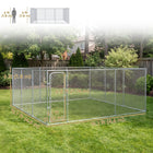 PawHut Dog Outdoor Walk-in Kennel/Puppy Exercise Pen-Secure latches and strong frame keep pets safely contained
