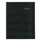 Brownline 2027 Daily Planner with Perfect binding - 10" x 7-7/8" - Black-Large feint ruled areas for entries