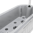 Permasteel Self-Watering Planter Box with Mounting Brackets - White-Material: Polypropylene