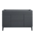 Modway Render 48" Single Sink Compatible Bathroom Vanity Cabinet - Grey-Mid-Century Modern Vanity