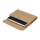 Spicers Book Wrap Box Peel and Seal - 11" x 8" x 2.75" - 25 Pack-Central pocket to hold items in place