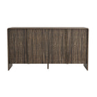 Manhattan Comfort Novara 60" Contemporary 4-Door Sideboard - Jacobean Walnut-Wood Grain Laminate Finish: Warm, natural wood look with a durable, easy-to-clean surface
