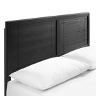 Modway Marlee Wood Full Platform Bed with Angular Frame - Black-Wood, MDF, and Veneer Construction