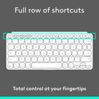 	 Logitech Keys-To-Go 2 Portable Wireless iPad Keyboard with Built-in Cover -  Pale Grey-Logi Options+ App: Customize your entire F-row to accommodate any function you need, so that working on-the-go is easy and efficient (available on Windows and macOS only)