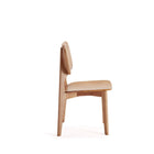 Manhattan Comfort Versailles 18.5" Industry Chic Dining Chair - Nature - Set of 2-Seat Height Measures: 16.54 in. With Weight Capacity of 275 lb