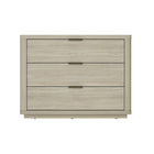Manhattan Comfort Evelyn 32" Modern 3-Drawer Nightstand - Natural-Modern Nightstand for Bedroom and Living Room Use
