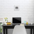 Marathon Digital Wall Clock with Day, Date, Week Number, Temperature, Alarm & Moon Phase - White (CL030049WH)-Set up to three separate alarms with snooze function