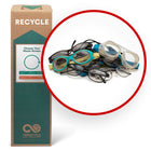 TerraCycle Eyewear - Zero Waste Box - Medium-Recycle any brand and size of glasses, goggles, sunglasses, or other eye wear. This includes broken spectacles, sunglasses, glasses, ski goggles, safety glasses and swim goggles.