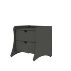 Manhattan Comfort Coney 19.68" Mid-Century Modern Nightstand - Grey-11 Lb. Capacity per Drawer