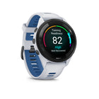Garmin Forerunner 265 GPS Running and Triathlon Smartwatch - Black Bezel, Whitestone Case, Whitestone/Tidal Blue Silicone Band-Training readiness score is based on sleep quality, recovery, training load and HRV status to determine if you're primed to go hard and get the most out of your workout (data presented is intended to be a close estimation of metrics tracked)