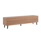 Manhattan Comfort Jodie 68.9" Mid-Century Modern TV Stand - Maple-Features Beautiful Wood Grain Finish
