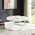 Modway Swift Bench - Ivory-Elegant Button Tufting