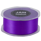 JAM Paper Double Faced Satin Ribbon - 1 1/2" W x 25 yd. - Purple-Our decorative ribbon is made from the highest quality double-faced satin, which features a smooth finish!