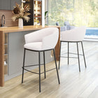 Zuo Essen Barstool - Ivory-Assembly required