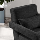 Modway Mirage Boucle Upholstered Armchair - Black-Sinuous Spring Support System